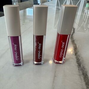 Jane Iredale High Impact Lip Glaze Trio - Juicy, Cherry Noir, Siren